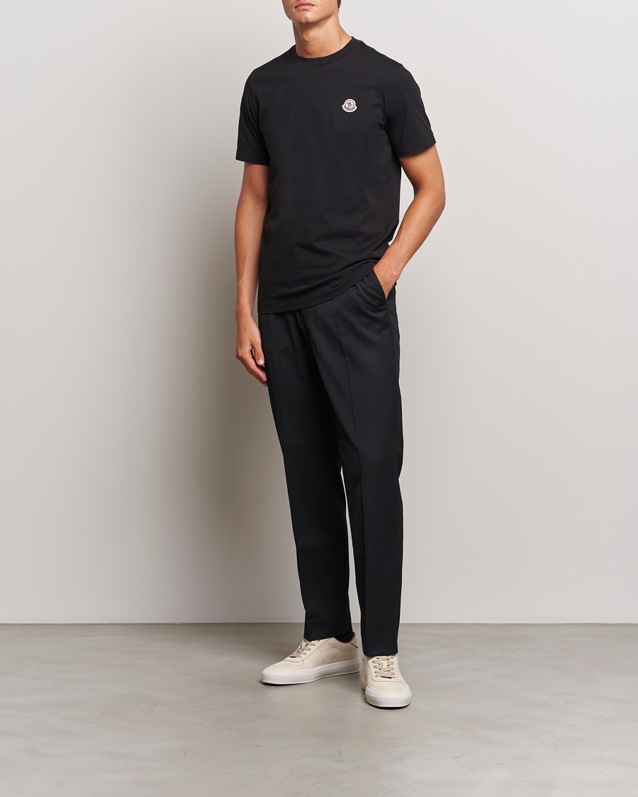 Herr | T-Shirts | Moncler | 3-Pack Logo T-Shirt Black