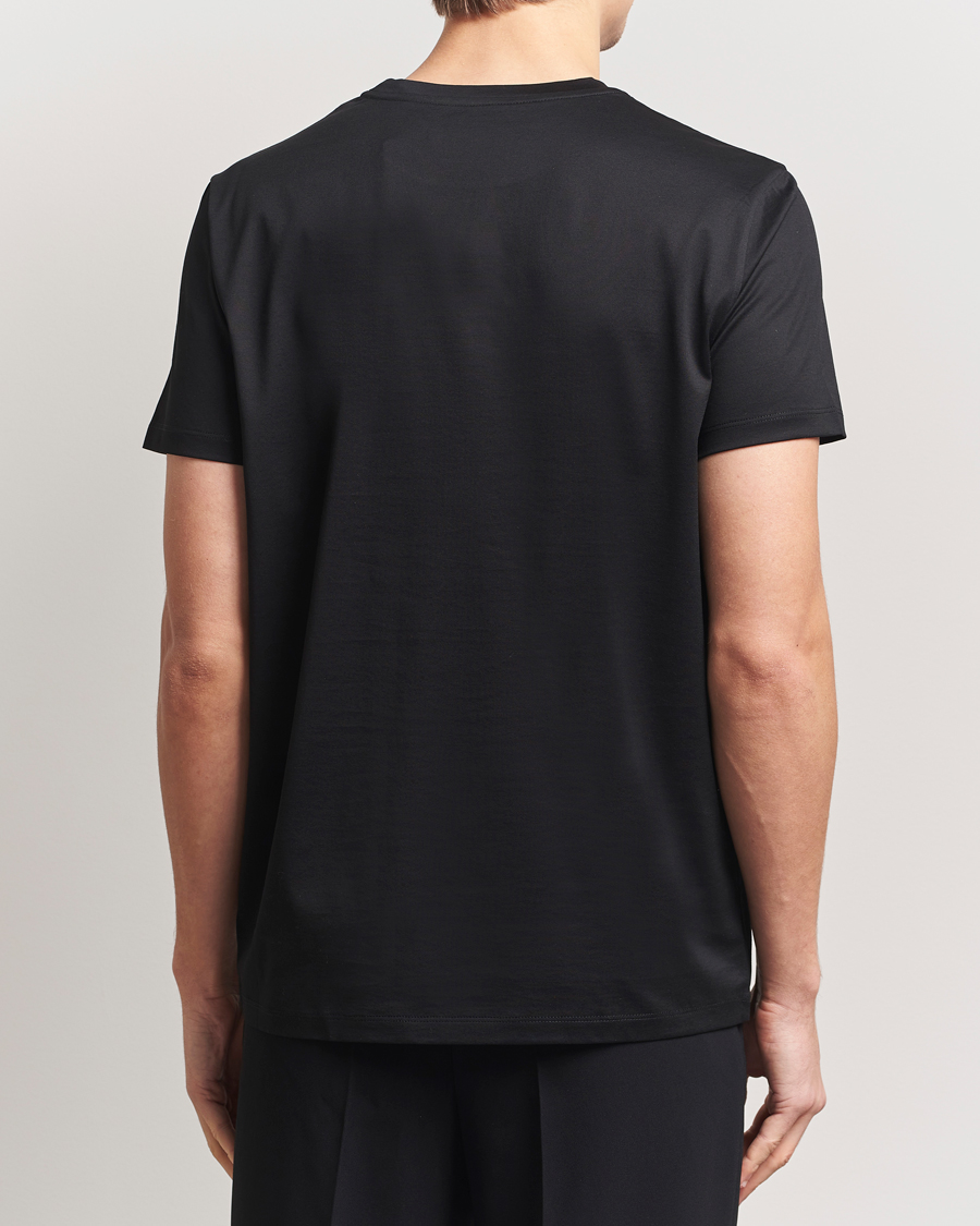 Herr | T-Shirts | Moncler | Double Logo T-Shirt Black