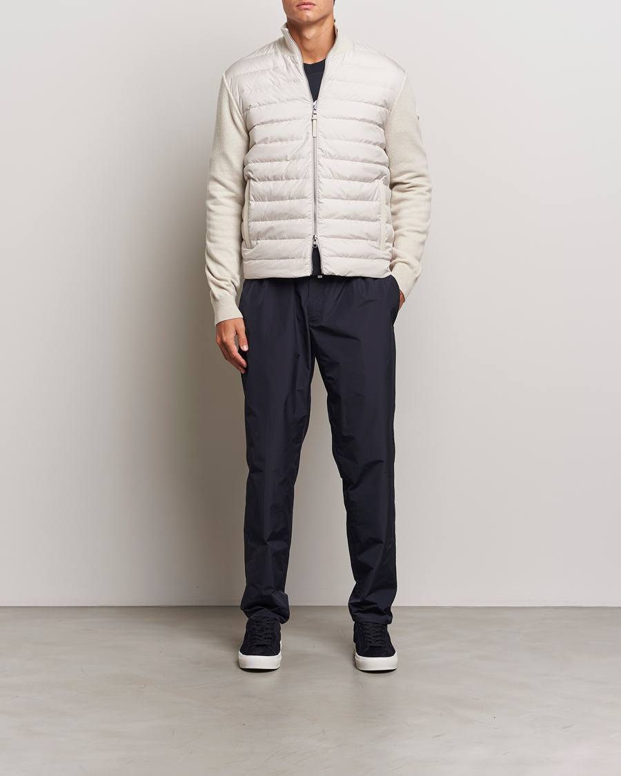 Herr | Jackor | Moncler | Full Zip Padded Cardigan Off White