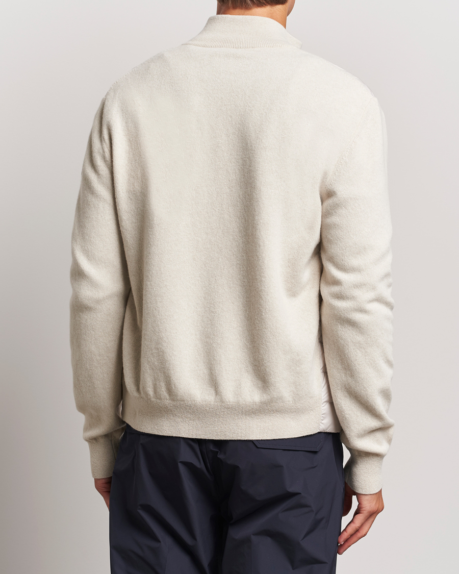 Herr | Jackor | Moncler | Full Zip Padded Cardigan Off White