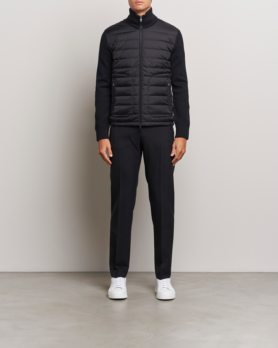 Herr | Tröjor | Moncler | Hybrid Zip Cardigan Black