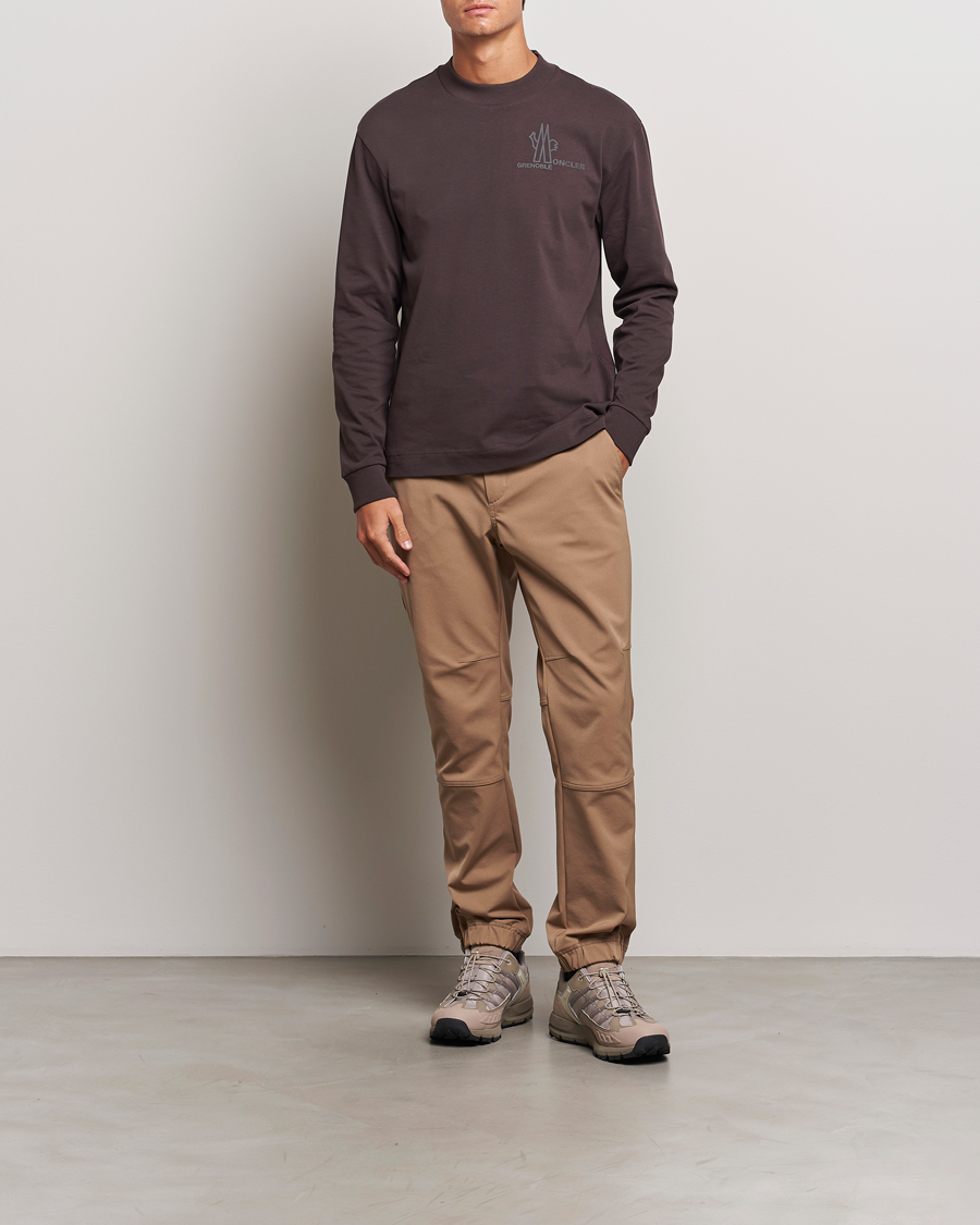 Herr | T-Shirts | Moncler Grenoble | Long Sleeve T-Shirt Brown