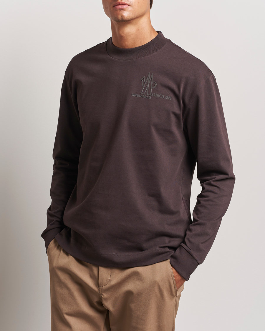 Herr | T-Shirts | Moncler Grenoble | Long Sleeve T-Shirt Brown