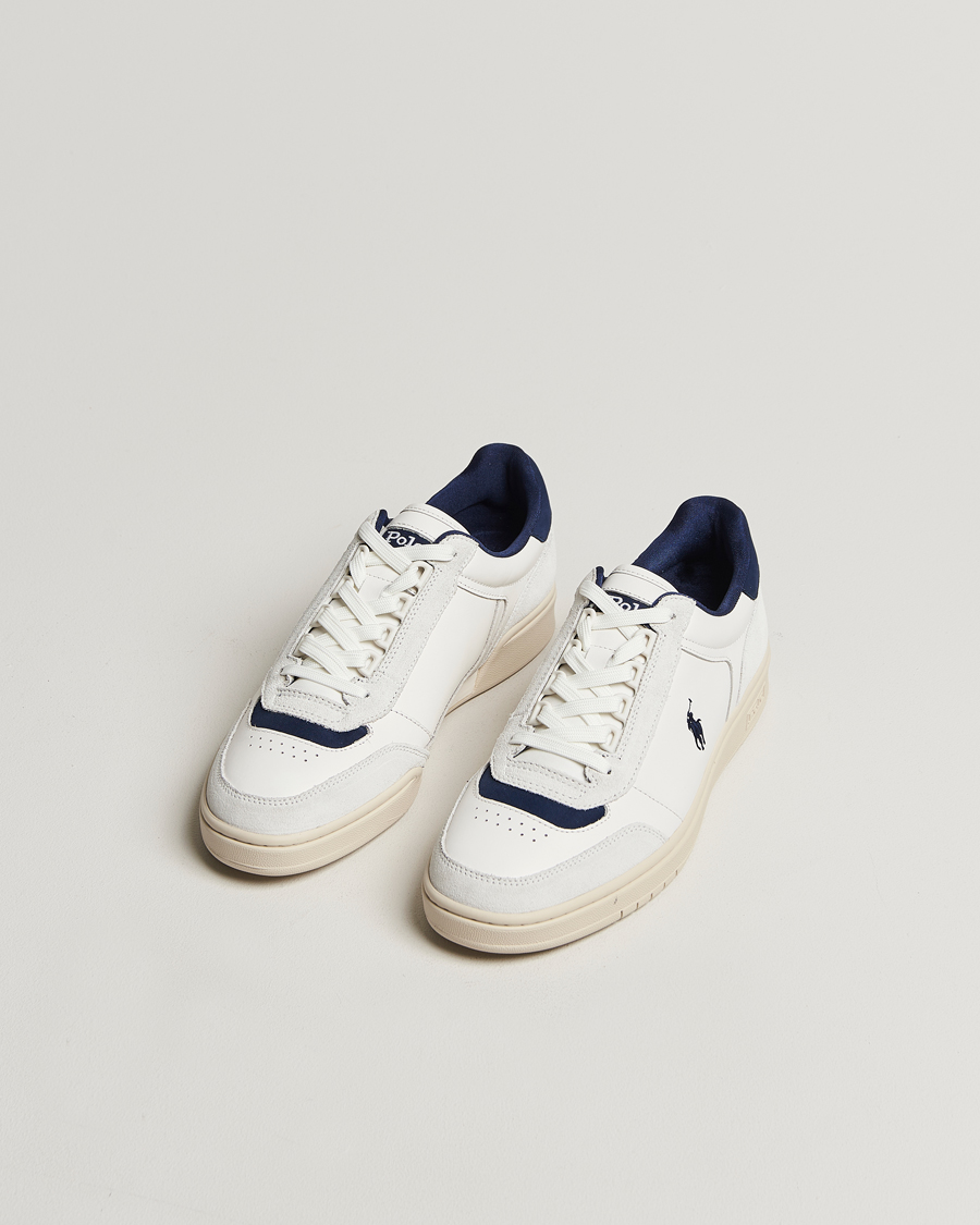 Herr | Skor | Polo Ralph Lauren | Polo Court Sneaker Deckwash White/Navy