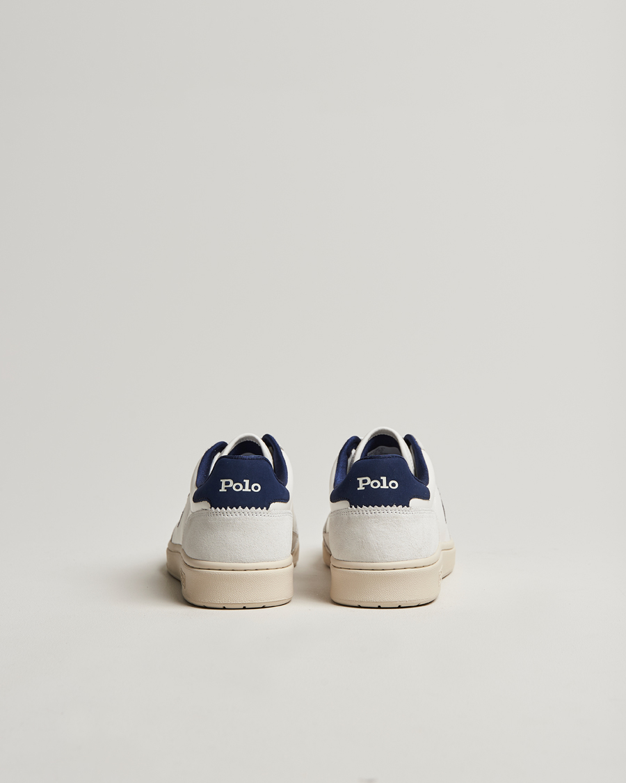 Herr | Polo Ralph Lauren Polo Court Sneaker Deckwash White/Navy | Polo Ralph Lauren | Polo Court Sneaker Deckwash White/Navy