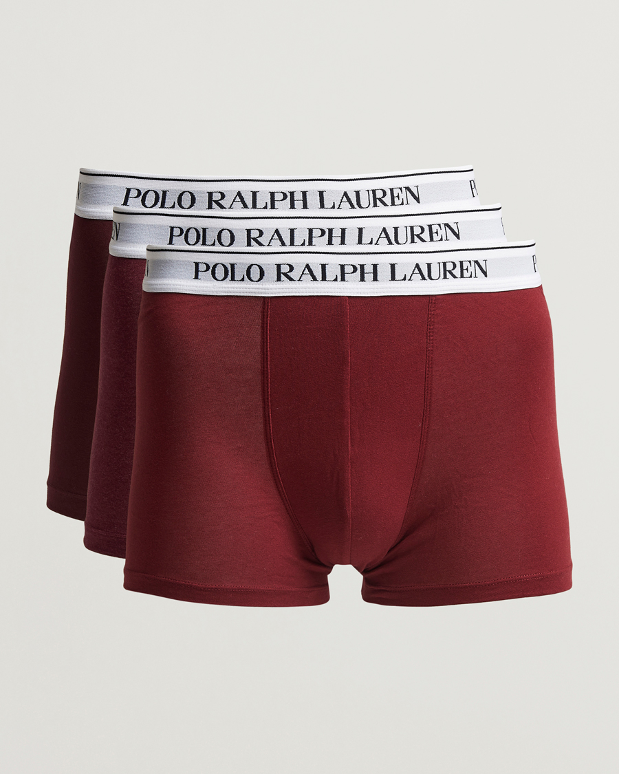Herr | Underkläder | Polo Ralph Lauren | 3-Pack Trunk Ruby/Wine Heather/Red Carpet