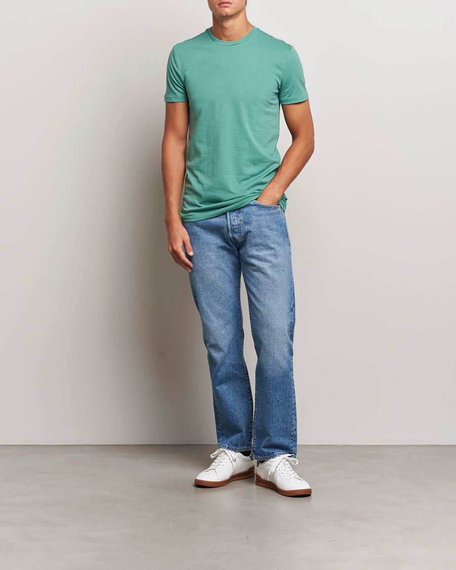 Herr | T-Shirts | Polo Ralph Lauren | 3-Pack Crew Neck T-Shirt Fairway Green/White/Damson Red