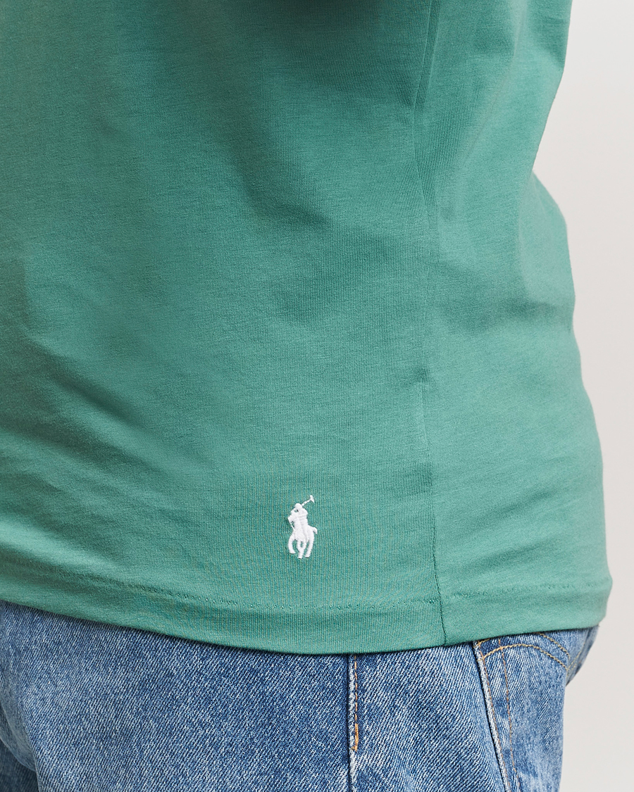 Herr | T-Shirts | Polo Ralph Lauren | 3-Pack Crew Neck T-Shirt Fairway Green/White/Damson Red