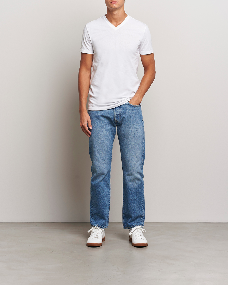 Herr | T-Shirts | Polo Ralph Lauren | 3-Pack V Neck T-Shirt White