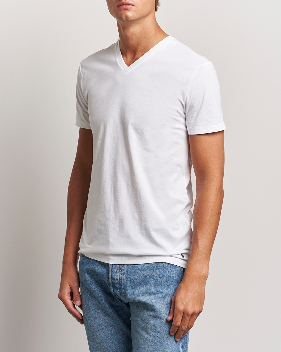 Herr | T-Shirts | Polo Ralph Lauren | 3-Pack V Neck T-Shirt White