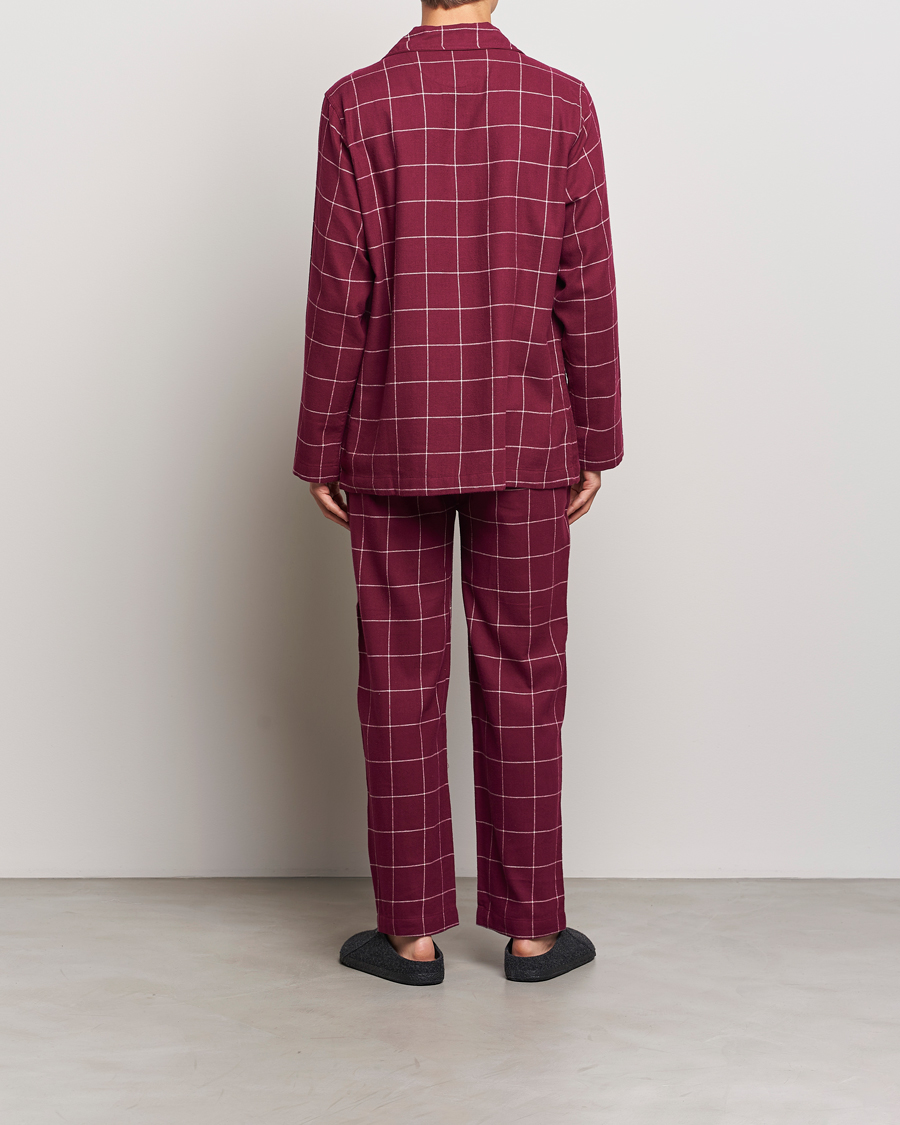 Herr | Polo Ralph Lauren Pyjama Set Damson Red Windowpane | Polo Ralph Lauren | Pyjama Set Damson Red Windowpane