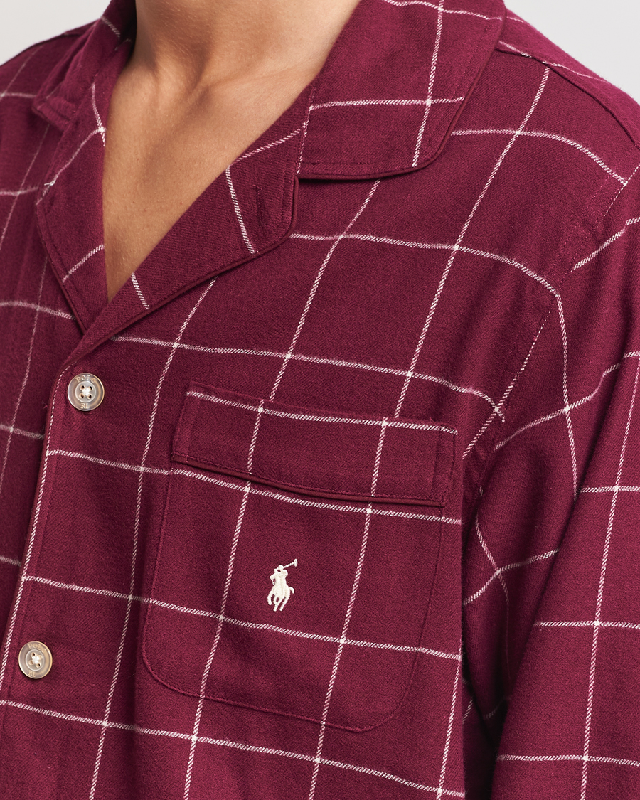 Herr | Polo Ralph Lauren Pyjama Set Damson Red Windowpane | Polo Ralph Lauren | Pyjama Set Damson Red Windowpane