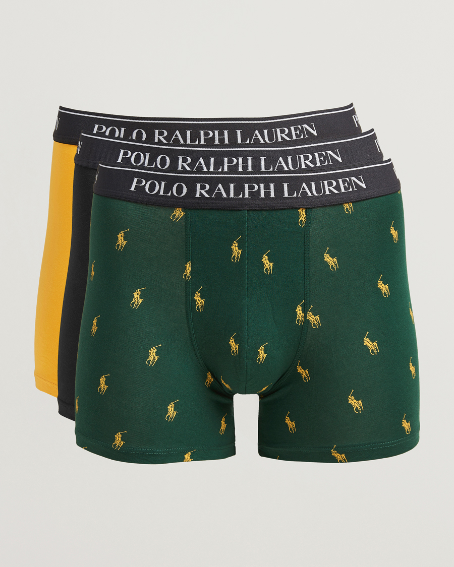 Herr | Underkläder | Polo Ralph Lauren | 3-Pack Boxer Brief Pine/Gold/Black