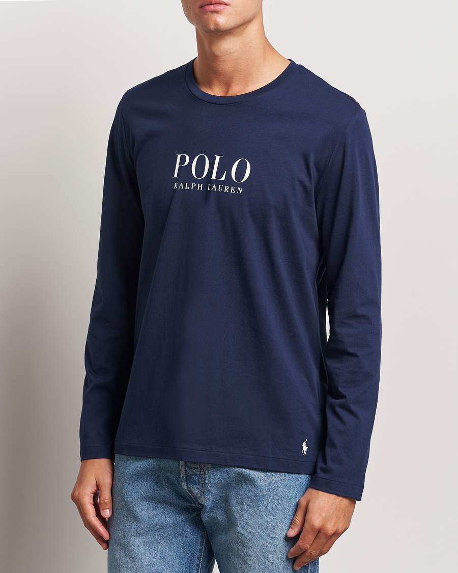 Herr | T-Shirts | Polo Ralph Lauren | Long Sleeve Liquid Cotton Tee Cruise Navy