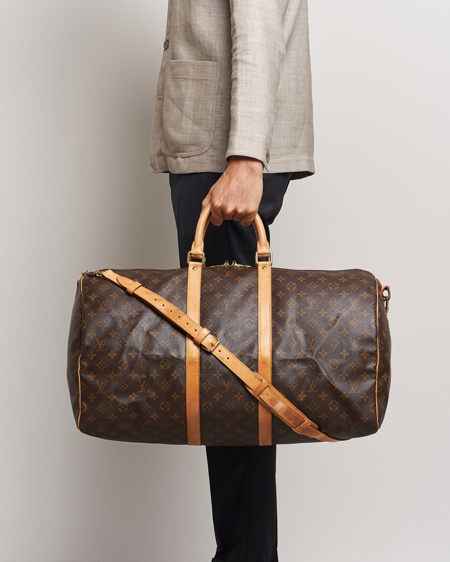 Herr | Pre-Owned & Vintage Bags | Louis Vuitton Pre-Owned | Keepall Bandoulière 55 Monogram 