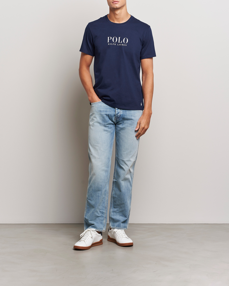 Herr | T-Shirts | Polo Ralph Lauren | Logo Cotton Jersey Sleep T-Shirt Cruise Navy