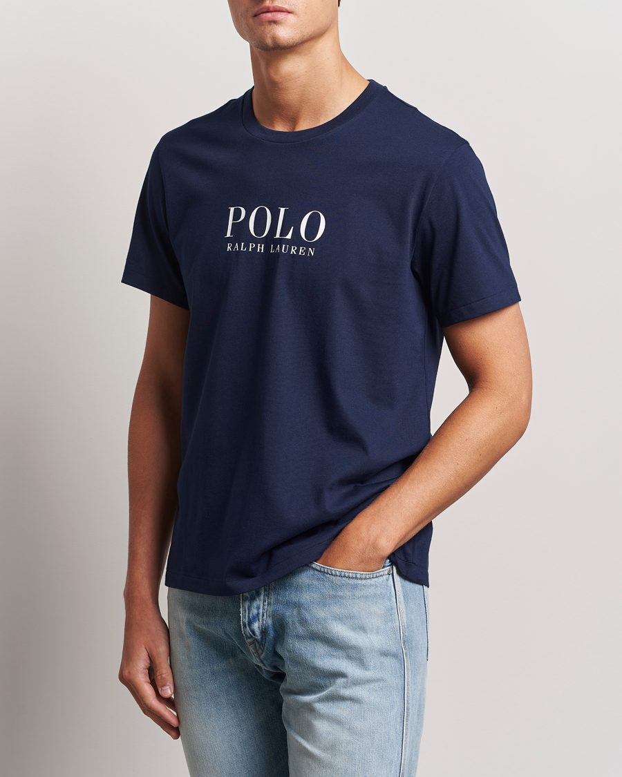 Herr | T-Shirts | Polo Ralph Lauren | Logo Cotton Jersey Sleep T-Shirt Cruise Navy