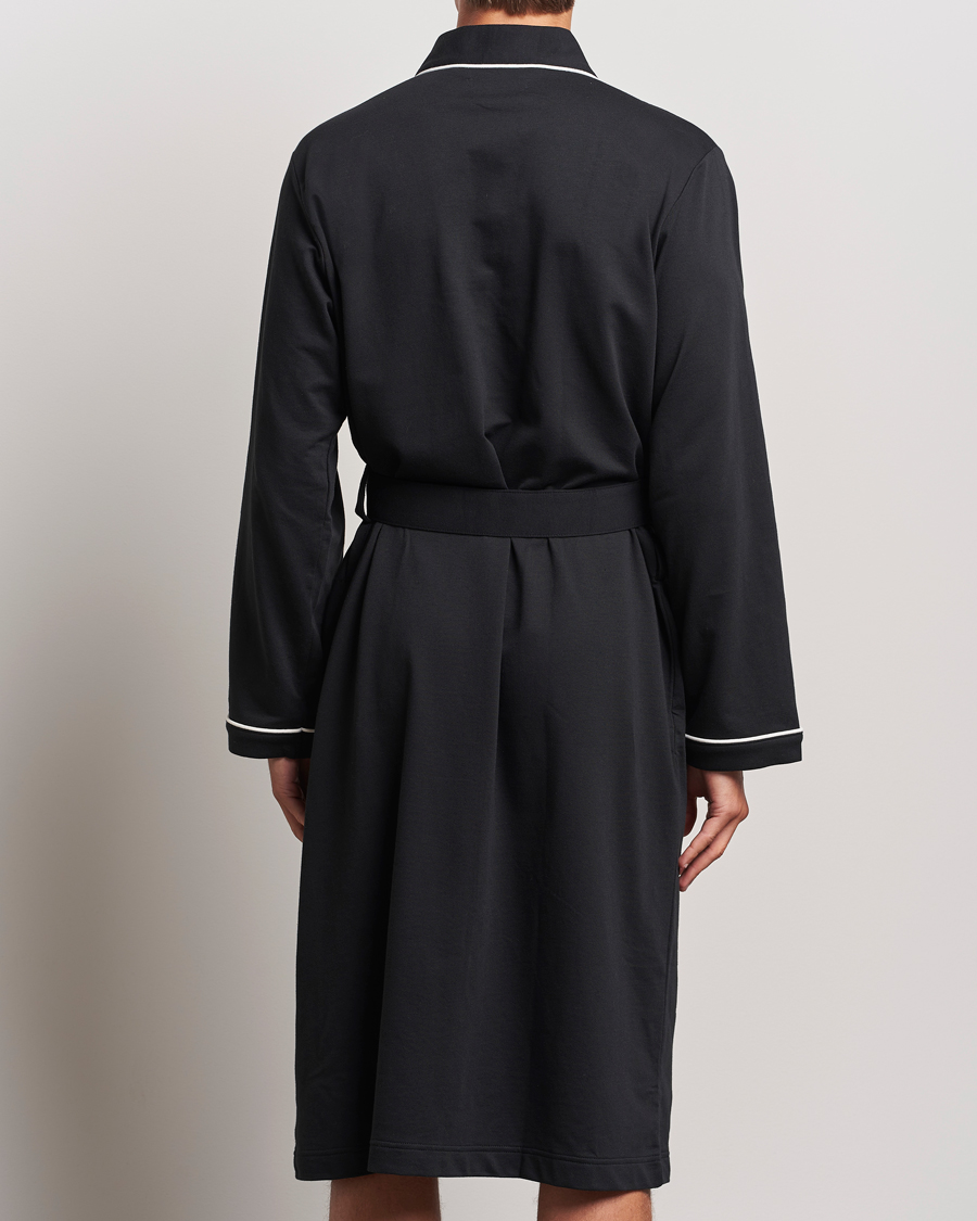 Herr | Polo Ralph Lauren Cotton Jersey Robe Black | Polo Ralph Lauren | Cotton Jersey Robe Black