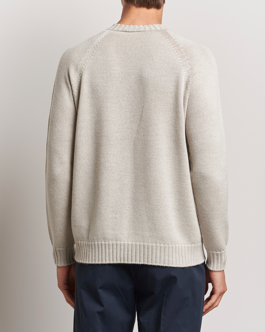 Herr | Tröjor | John Smedley | Denver Extra Fine Merino Crew Neck Grey Fleece