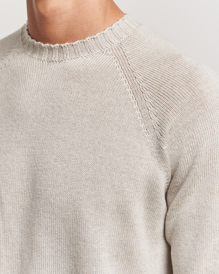 Herr | Tröjor | John Smedley | Denver Extra Fine Merino Crew Neck Grey Fleece