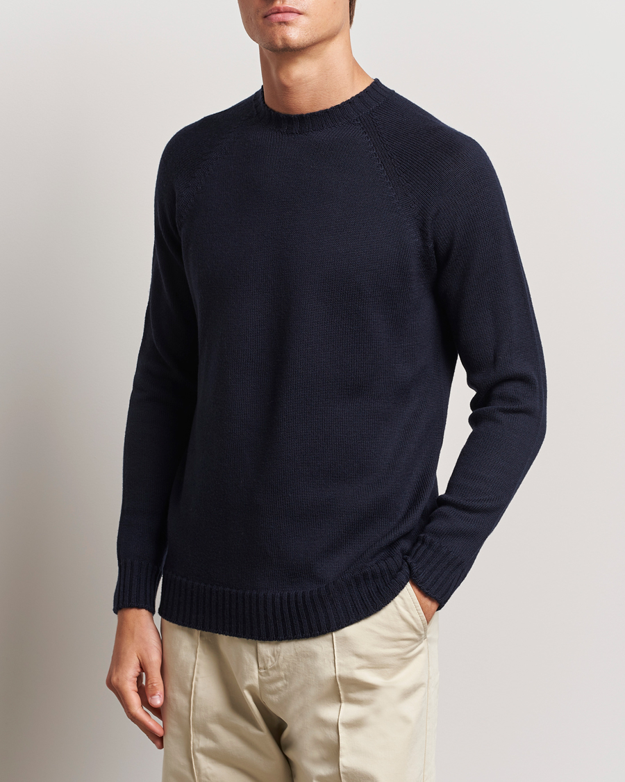 Herr | Senast inkommet | John Smedley | Denver Extra Fine Merino Crew Neck Midnight