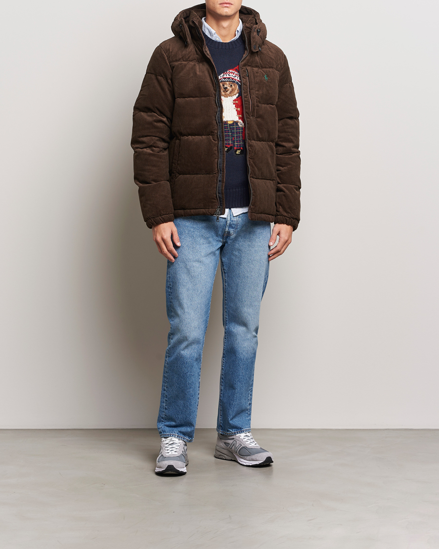 Herr | Jackor | Polo Ralph Lauren | El Cap Corduroy Down Jacket Dark Beech