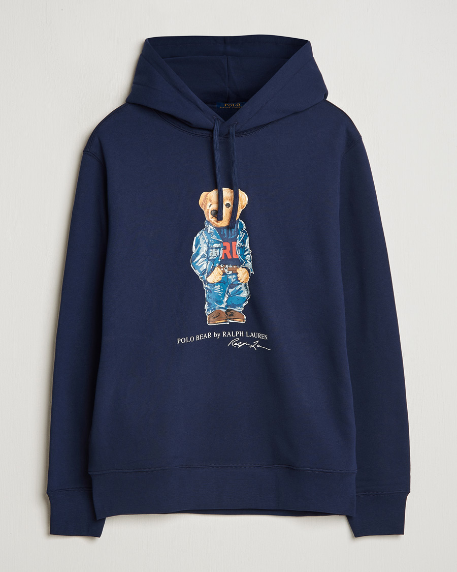 Herr | Tröjor | Polo Ralph Lauren | Pullover Hoodie Cruise Navy Denim Bear