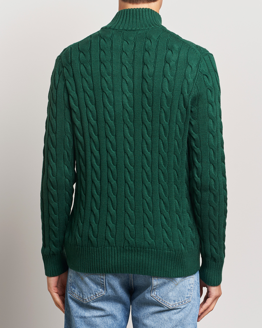 Herr | Tröjor | Polo Ralph Lauren | Cotton Cable Half Zip Vintage Pine