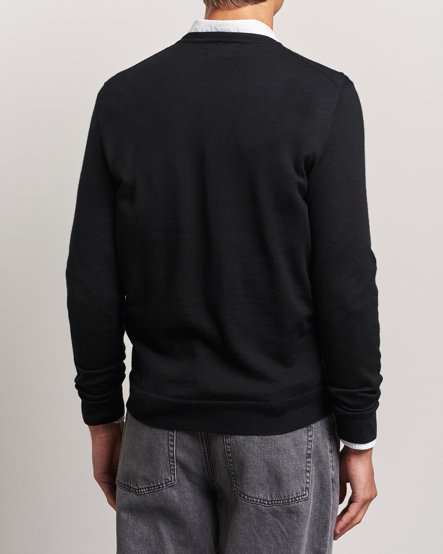 Herr | Tröjor | Polo Ralph Lauren | Merino Crew Neck Pullover Polo Black