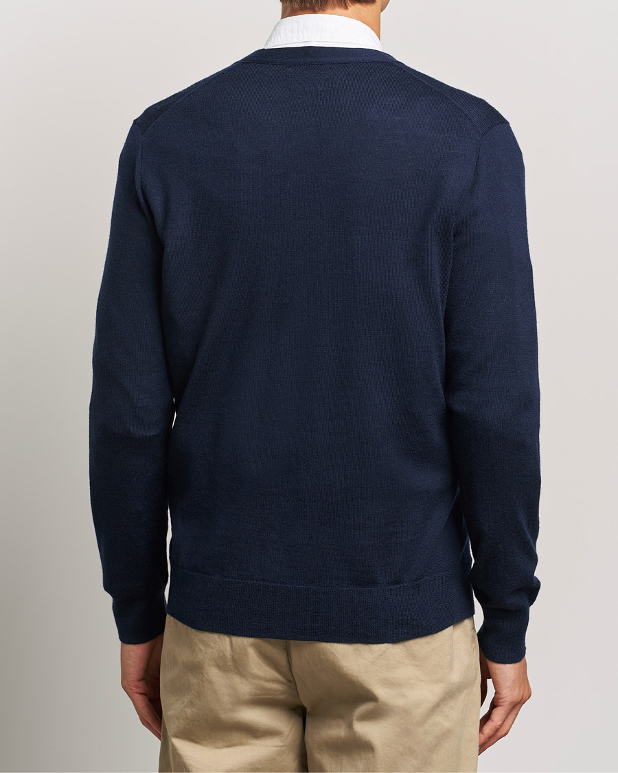 Herr | Tröjor | Polo Ralph Lauren | Merino Knitted Cardigan Hunter Navy