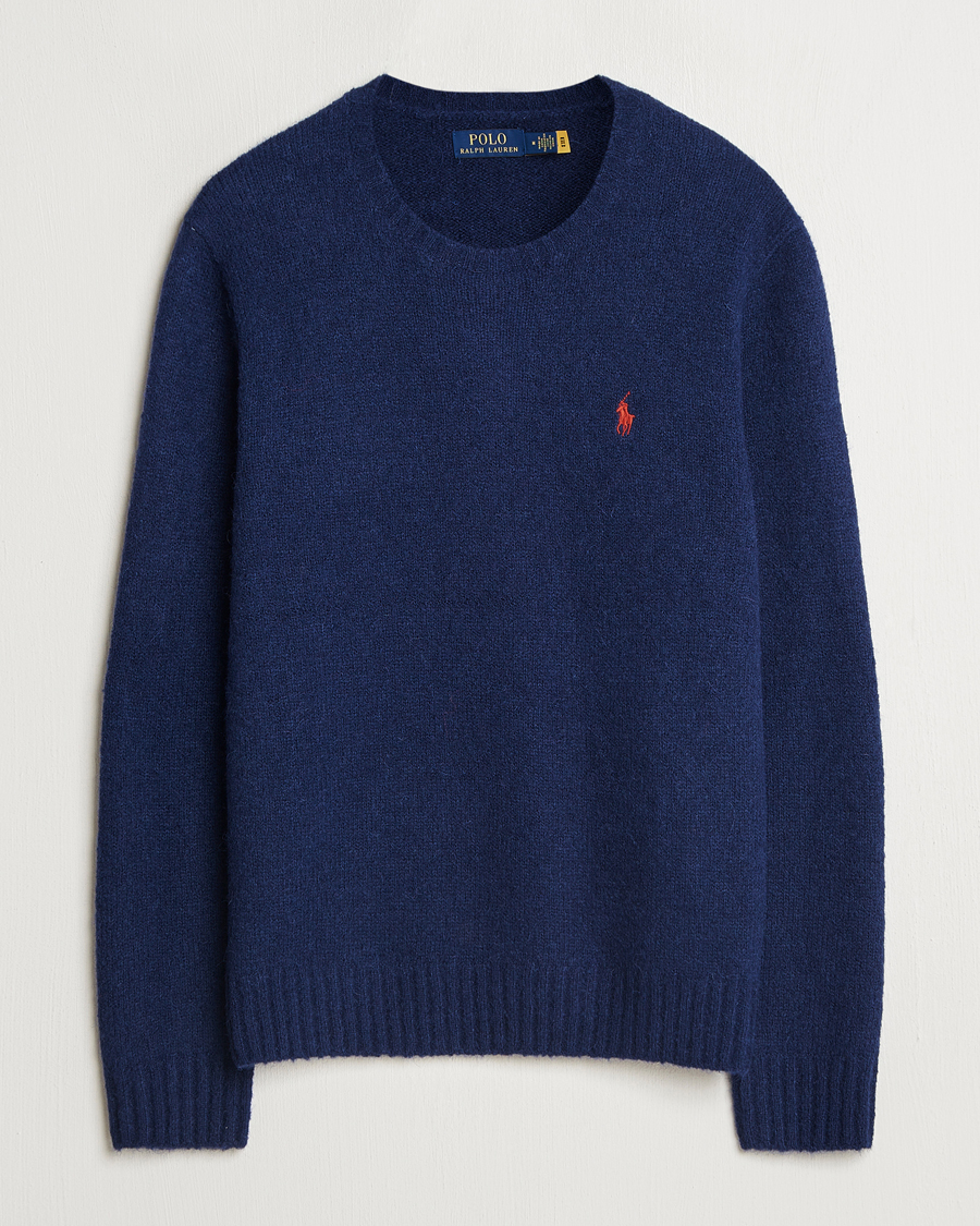 Herr | Tröjor | Polo Ralph Lauren | Alpaca Crew Neck Sweater Bright Navy