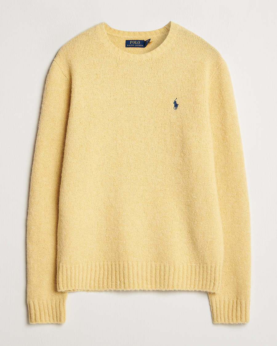 Herr | Tröjor | Polo Ralph Lauren | Alpaca Crew Neck Sweater Shetland Yellow