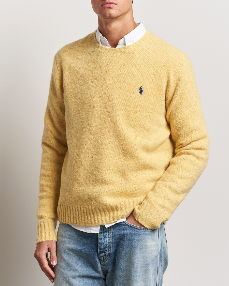 Herr | Tröjor | Polo Ralph Lauren | Alpaca Crew Neck Sweater Shetland Yellow