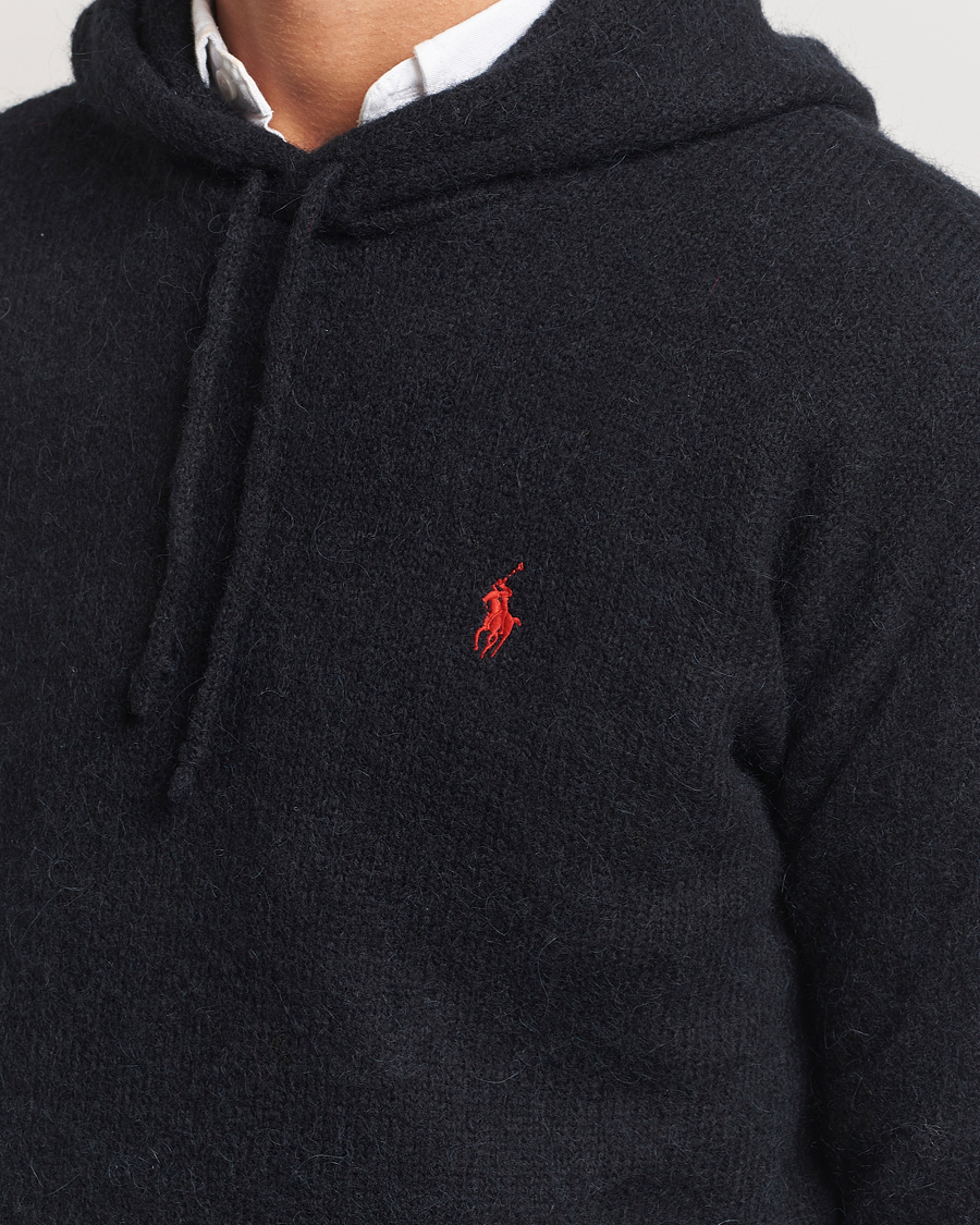 Herr | Tröjor | Polo Ralph Lauren | Alpaca Hoodie Polo Black