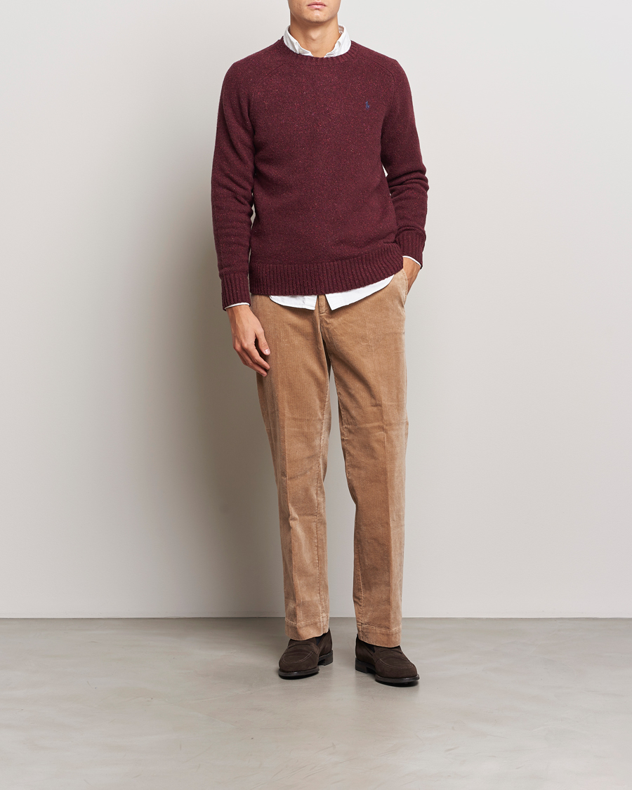 Herr | Tröjor | Polo Ralph Lauren | Donegal Sweater Aged Wine