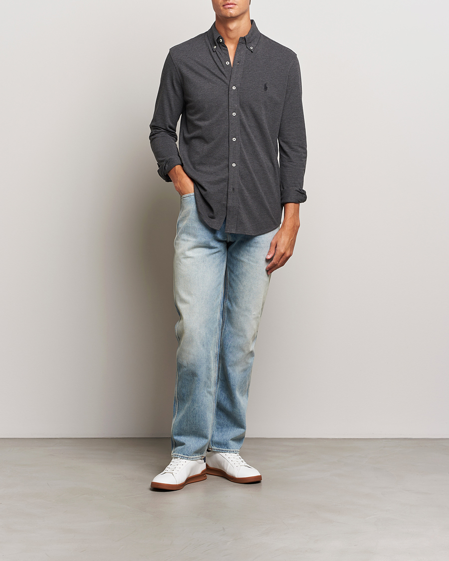 Herr | Skjortor | Polo Ralph Lauren | Featherweight Mesh Shirt Windsor Heather