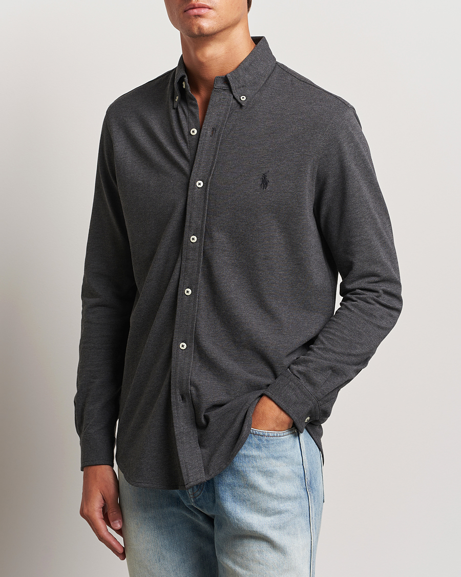 Herr | Skjortor | Polo Ralph Lauren | Featherweight Mesh Shirt Windsor Heather