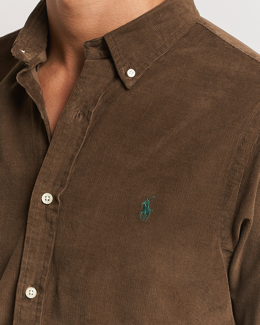 Herr | Skjortor | Polo Ralph Lauren | Slim Fit Corduroy Shirt Chocolate Mousse