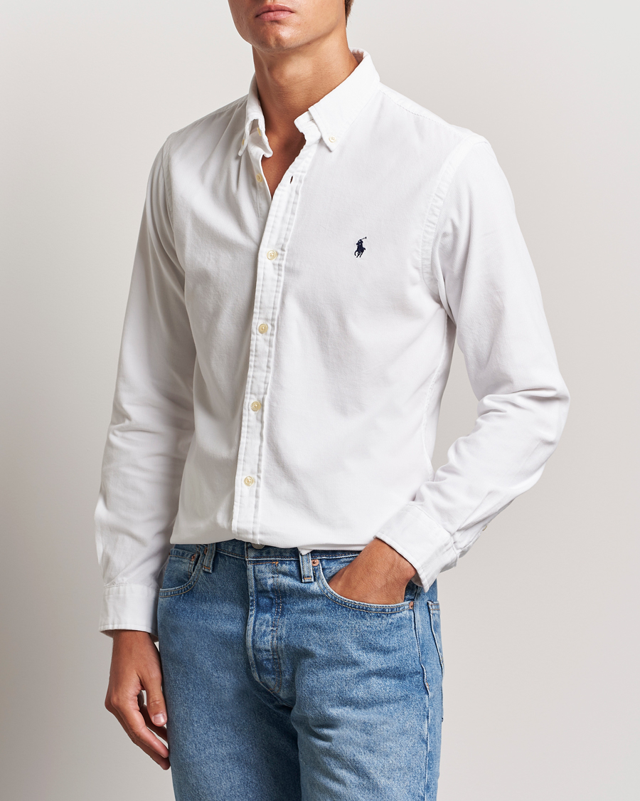 Herr | Skjortor | Polo Ralph Lauren | Slim Fit Corduroy Shirt White