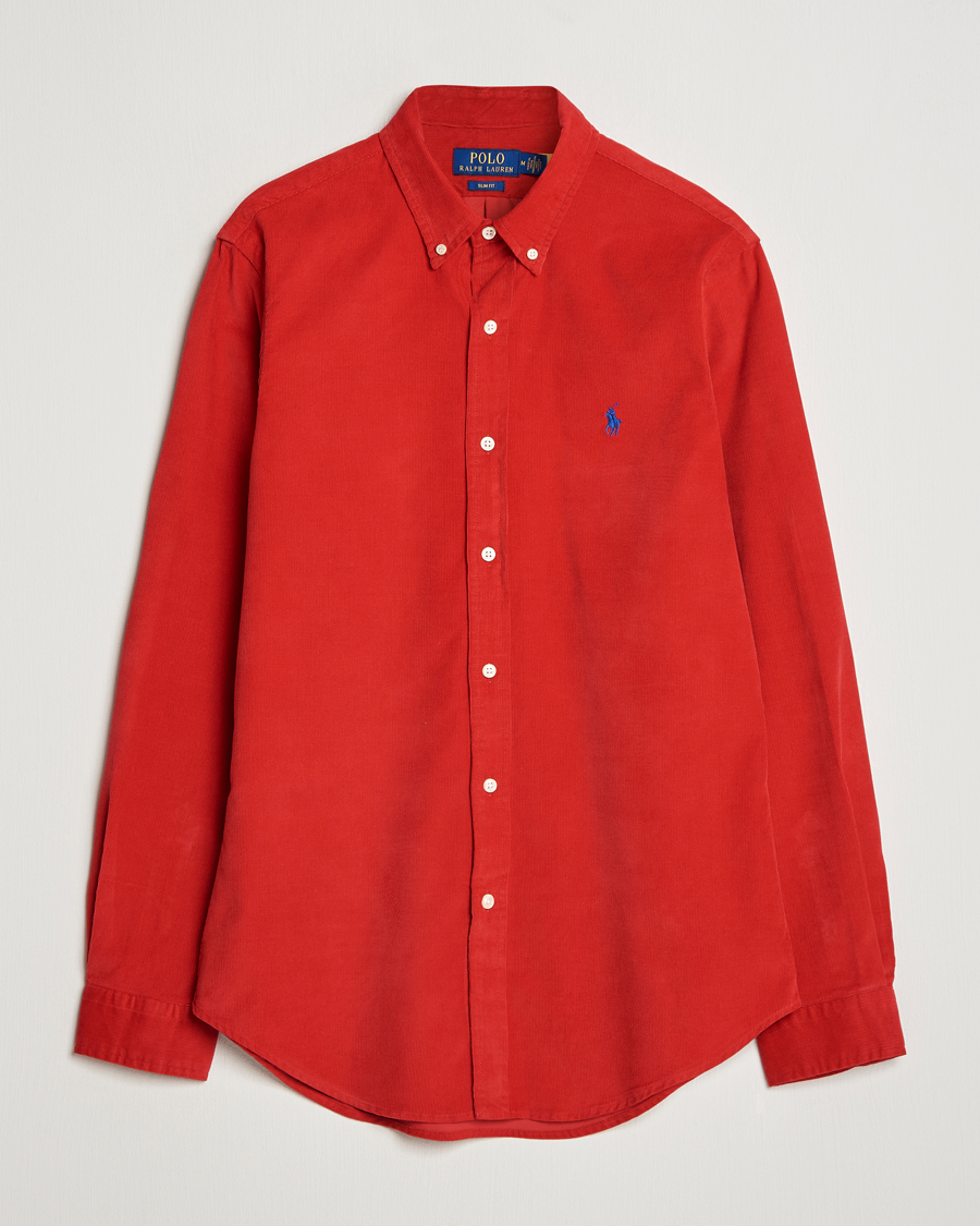 Herr | Skjortor | Polo Ralph Lauren | Slim Fit Corduroy Shirt Martin Red