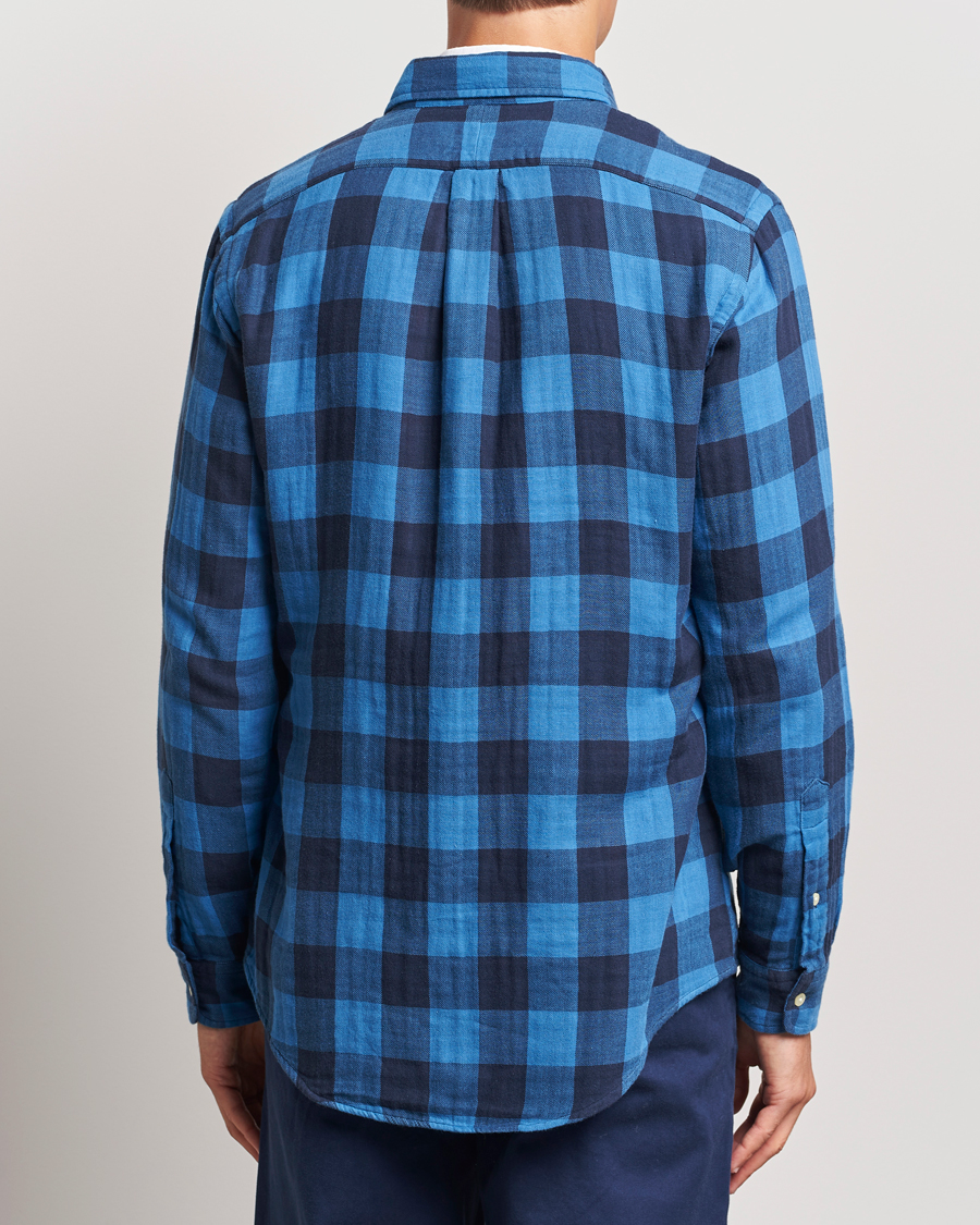 Herr | Skjortor | Polo Ralph Lauren | Double Face Custom Fit Check Shirt Royal/Black