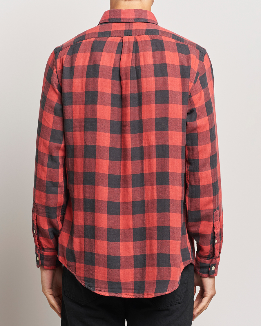 Herr | Skjortor | Polo Ralph Lauren | Double Face Custom Fit Check Shirt Red/Black