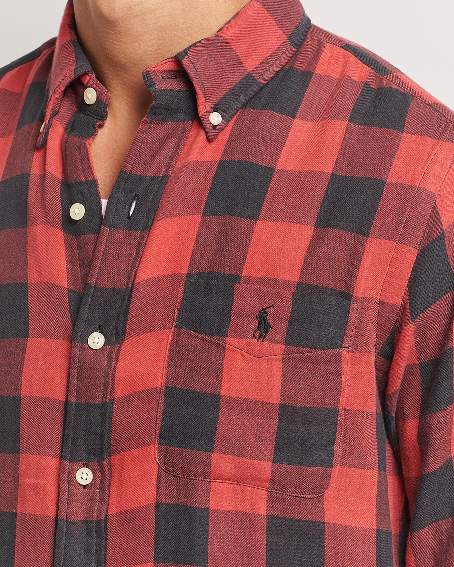 Herr | Skjortor | Polo Ralph Lauren | Double Face Custom Fit Check Shirt Red/Black