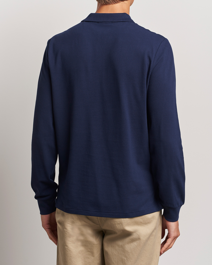 Herr | Tröjor | Polo Ralph Lauren | Custom Slim Fit Long Sleeve Polo Refined Navy