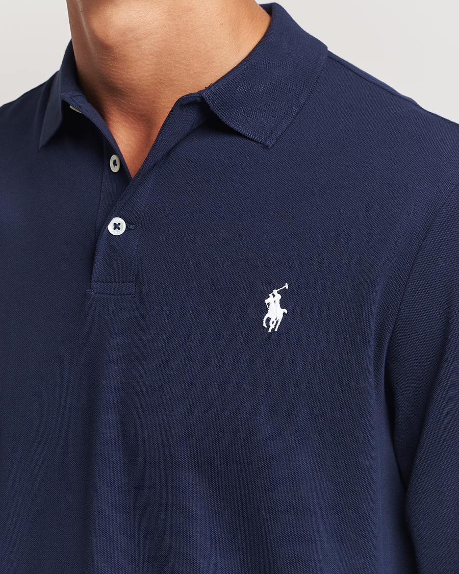 Herr | Tröjor | Polo Ralph Lauren | Custom Slim Fit Long Sleeve Polo Refined Navy