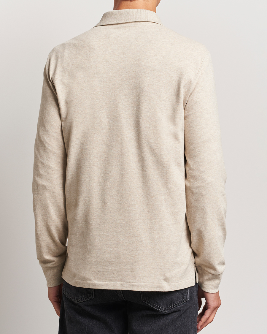 Herr | Tröjor | Polo Ralph Lauren | Custom Slim Fit Long Sleeve Polo Expedition Dune Heather