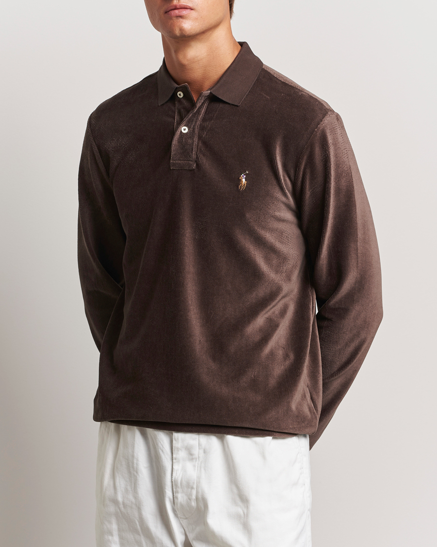 Herr | Tröjor | Polo Ralph Lauren | Corduroy Long Sleeve Polo Circuit Brown