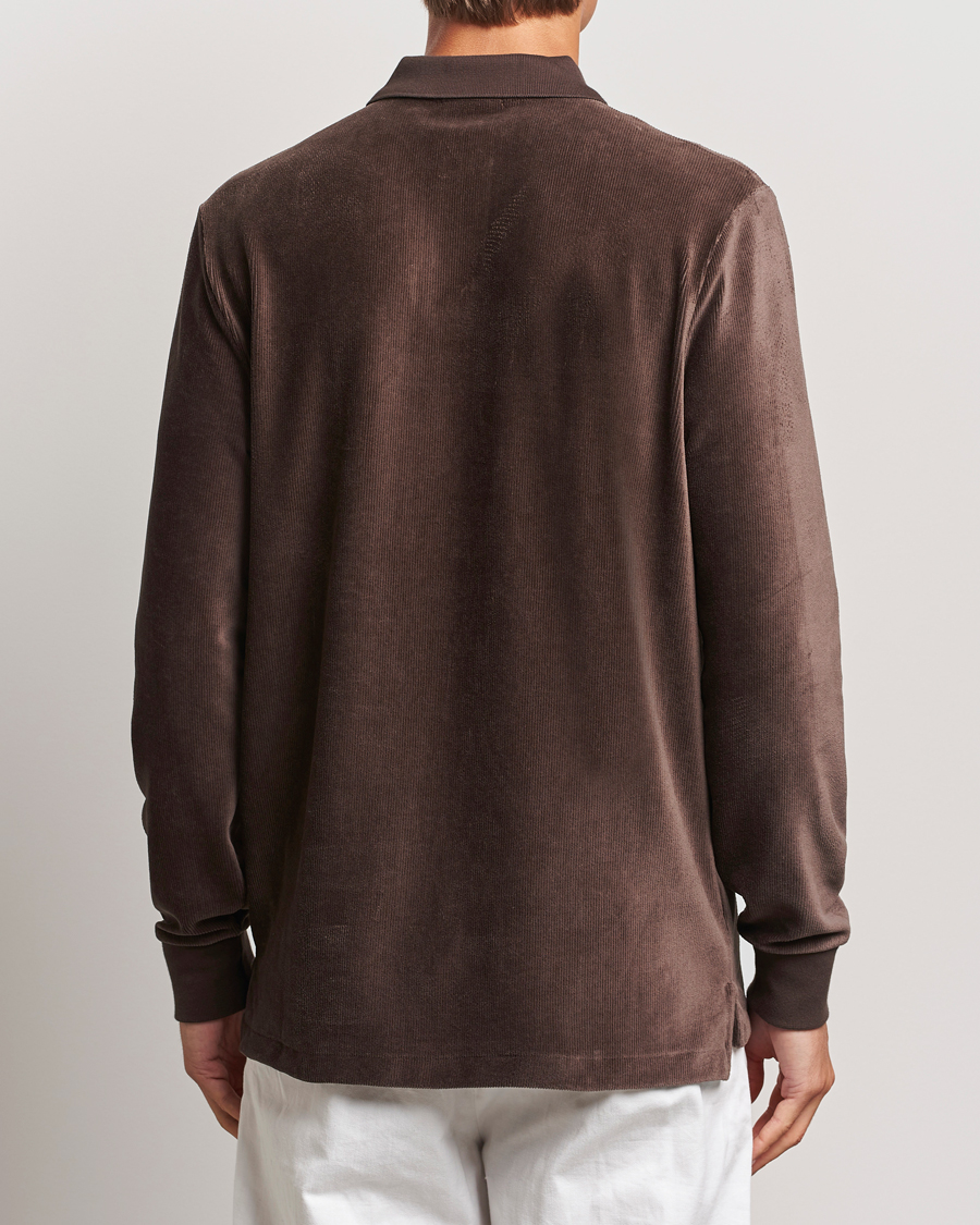Herr | Tröjor | Polo Ralph Lauren | Corduroy Long Sleeve Polo Circuit Brown