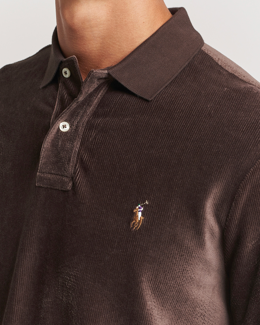 Herr | Tröjor | Polo Ralph Lauren | Corduroy Long Sleeve Polo Circuit Brown