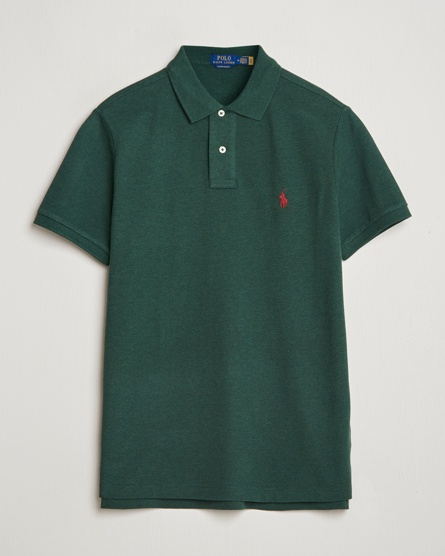 Herr | Pikéer | Polo Ralph Lauren | Custom Slim Fit Polo Scotch Pine Heather